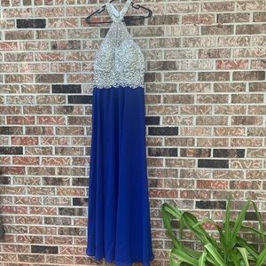 Royal blue sparkle Evening gown